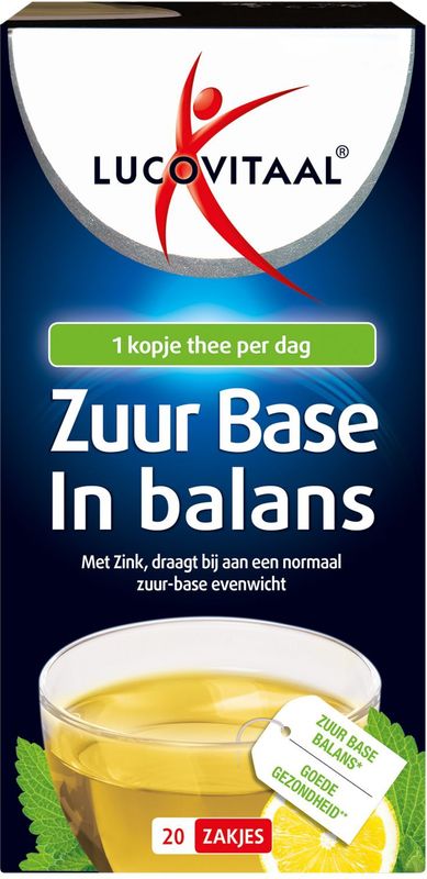 Lucovitaal Zuur Base Groene Thee Voedingssupplement - 20 stuks
