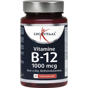 Lucovitaal Vitamine B12 1000 mcg Voedingssupplementkauwtabletten bosvruchtensmaak