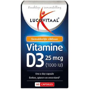 Lucovitaal Vitamine d3 25 mcg 60 capsules