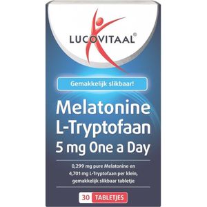 Lucovitaal Melatonine L-tryptofaan 5mg  30 tabletten
