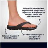 Lucovitaal Orthopedische Slipper Zwart Maat 45-46 1 paar