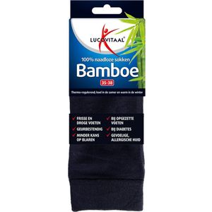 Lucovitaal - Bamboe Sokken - Blauw - Bamboe - Hypoallergeen