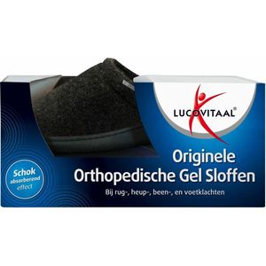 Lucovitaal Orthopedische gelsloffen Zwart
