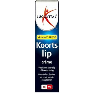 Lucovitaal - Koortslip crème -10 milliliter - SPF 30 - Medisch Hulpmiddel