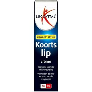 Lucovitaal - Koortslip crème -10 milliliter - SPF 30 - Medisch Hulpmiddel