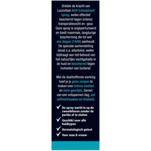 Lucovitaal - Anti-Transpirant Spray - Ongeparfumeerd - 40 ml