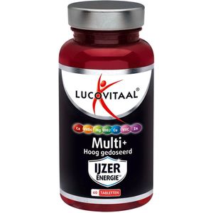 Lucovitaal - Multi IJzer Energie Hoog Gedoseerd - 60 Tabletten