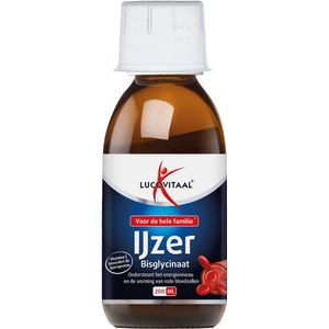 Lucovitaal - IJzer Bisglycinaat - 200 ml - Alcoholvrije Siroop - Honingsmaak