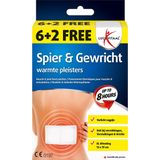 Lucovitaal - Spier & Gewricht Warmte Pleisters - 13 x 19 cm - 8 stuks