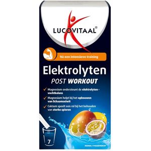 Lucovitaal - Elektrolyten Post Workout Sachets - 7 Stuks - Ondersteunt Elektrolytenbalans