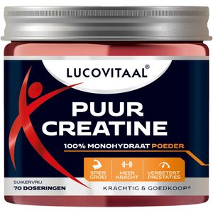 Lucovitaal - Creatine Monohydraat Poeder - Puur - 210 gram