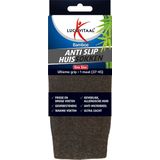 Lucovitaal - Anti Slip Huissokken - Zwart - Zijdezacht - 1 Paar