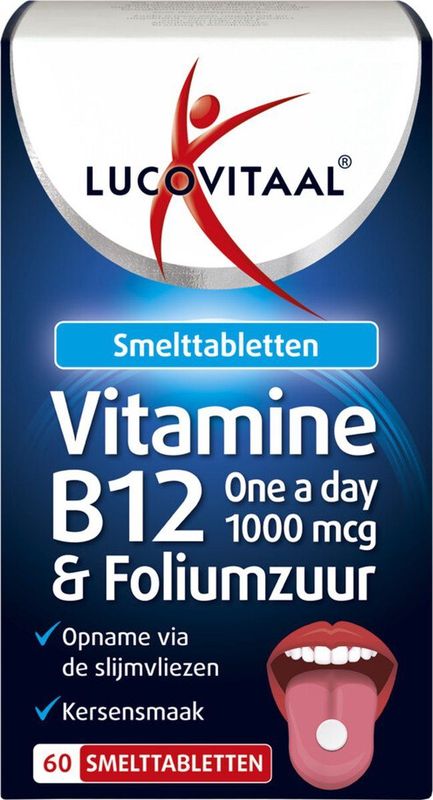 Lucovitaal - Vitamine B12 & Foliumzuur - 60 Smelttabletten