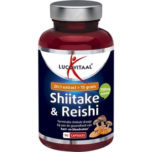 Lucovitaal Voedingssupplementen Capsules Shiitake & Reishi 90Cap