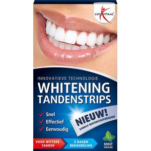 Lucovitaal - Whitening Tandenstrips - Mint - Actieve Zuurstof Formule