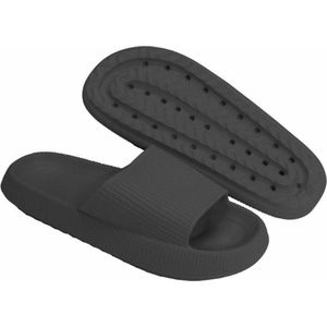 Lucovitaal Orthopedische Bad Slippers Zwart Maat 37-38 1 paar