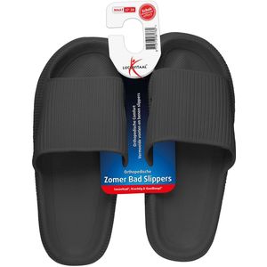Lucovitaal Orthopedische Bad Slippers Zwart