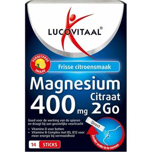 Lucovitaal Magnesium 400mg 2Go 14 sachets
