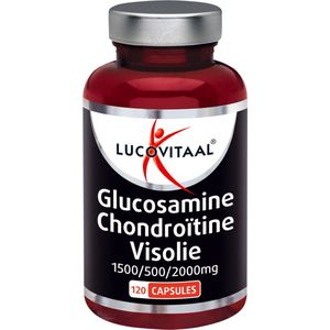 Lucovitaal Glucosamine Chondroïtine Visolie 1500/500/2000mg - 1+1 Gratis