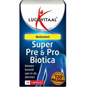 Lucovitaal Super Pre & Probiotica 120 Miljard Bacteriën 14 capsules