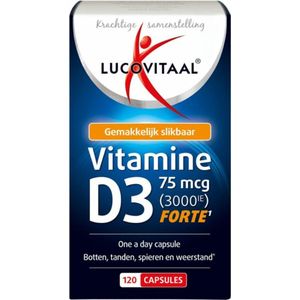 Lucovitaal Vitamine D3 D3 75mcg (3000IE) Forte 120 capsules