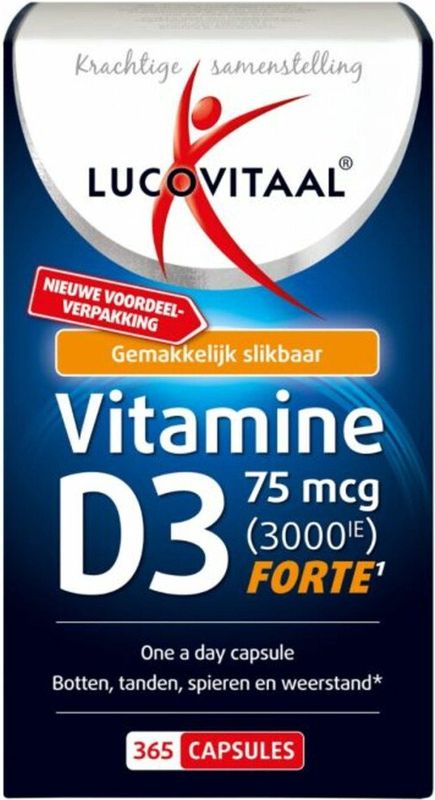 Lucovitaal - Vitamine D3 - 75mcg Forte Capsules - 60 Stuks