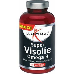 Lucovitaal - Visolie Super Omega 3 XXL - 210 Capsules - Omega 3 - Omega 6 - Vitamine E