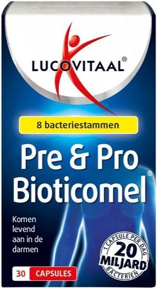 Lucovitaal - Pre&Pro Bioticomel Capsules - 30 Stuks - Probiotica