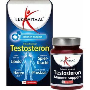Lucovitaal - Testosteron Mannen Support - 30 Tabletten - Kruiden - Vitamines - Mineralen