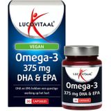 Lucovitaal Omega-3 375mg epa & dha vegan 30 capsules