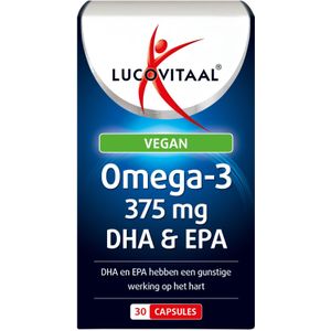 Lucovitaal Omega-3 375mg epa & dha vegan 30 capsules