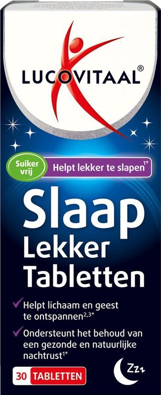 Lucovitaal - Slaap Lekker Tabletten - 30 Stuks - Voedingssupplement - Kruidenmix
