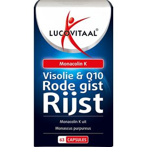 Lucovitaal Rode Gist Rijst met Visolie en Q10 63 capsules