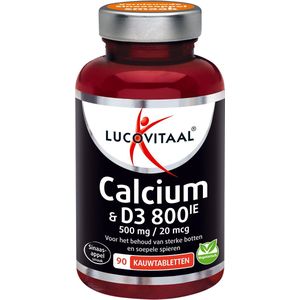 Lucovitaal - Calcium 500mg + D3 20mcg - Kauwtabletten - Sinaasappelsmaak