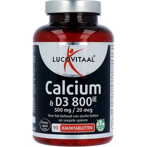 Lucovitaal Calcium 500mg + D3 20mcg kauwtablet