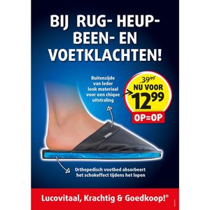Lucovitaal - Orthopedische Zweedse Muiltjes - Zwart - Lederlook - 1 Paar
