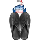 Lucovitaal - Orthopedische Zweedse Muiltjes - Zwart - Leerlook - Orthopedisch Voetbed