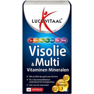 Lucovitaal Visolie & multi vitaminen mineralen  60 Capsules
