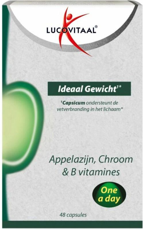 Lucovitaal Appelazijn, Chroom & B vitamines Ideaal Gewicht 48 capsules