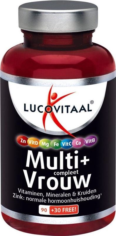 Lucovitaal - Multi+ Compleet - Vrouw - 120 Tabletten