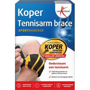 Lucovitaal - Brace - tennisarm - koper geweven