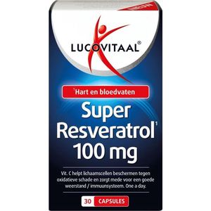 Lucovitaal Super Resveratrol 100mg Capsules