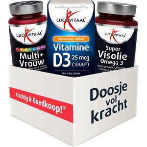 Lucovitaal Voordeelbox Vrouw 50+ 3 stuks