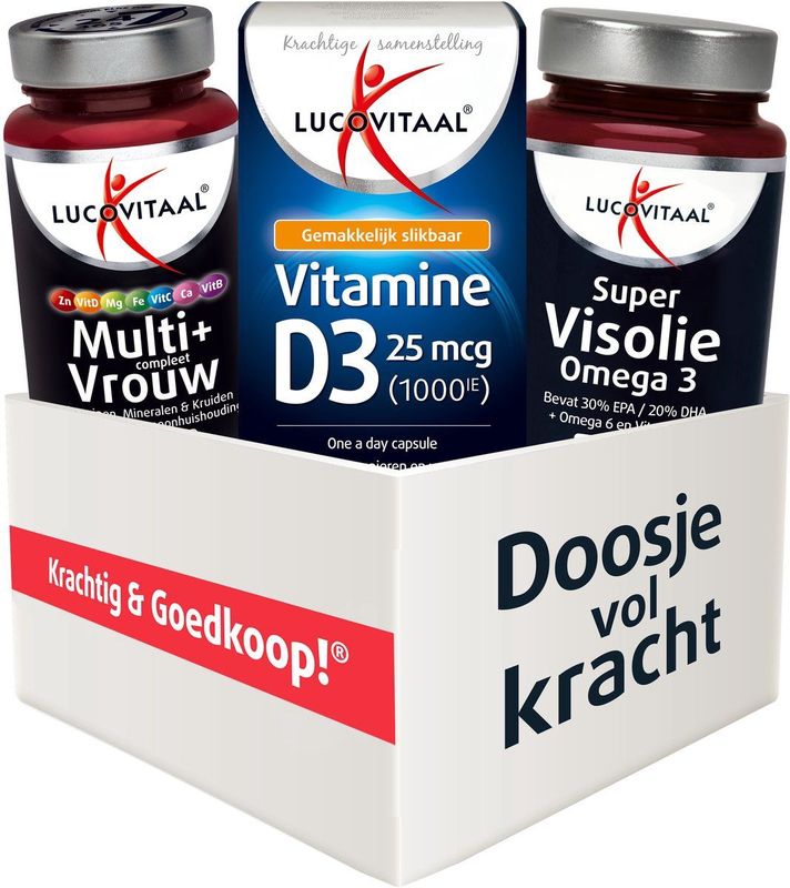 Lucovitaal Voordeelbox Vrouw 50+ 3 stuks