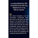 Lucovitaal Melatonine CBD 5mg Cannabidiol - 30 capsules