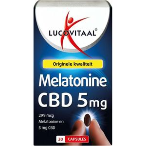 Lucovitaal Melatonine CBD 5mg Cannabidiol - 30 capsules