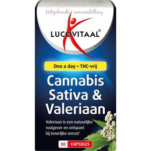 Lucovitaal Cannabis Sativa & Valeriaan 30 capsules