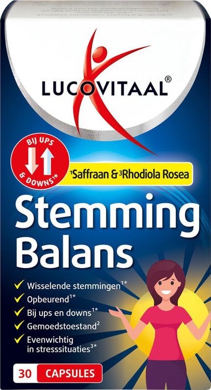 Lucovitaal - Stemming Balans - Vitaminen en Kruidenpreparaat - 30 Stuks