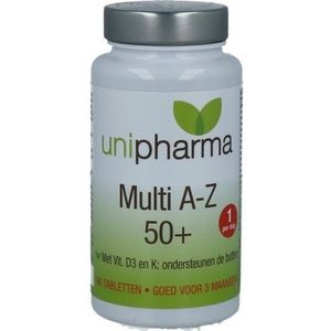 Unipharma - Multi A-Z 50+ - Multivitaminen - 90 Tabletten