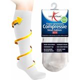 Lucovitaal Compressie Steun Sokken Wit maat 36-41 1 paar